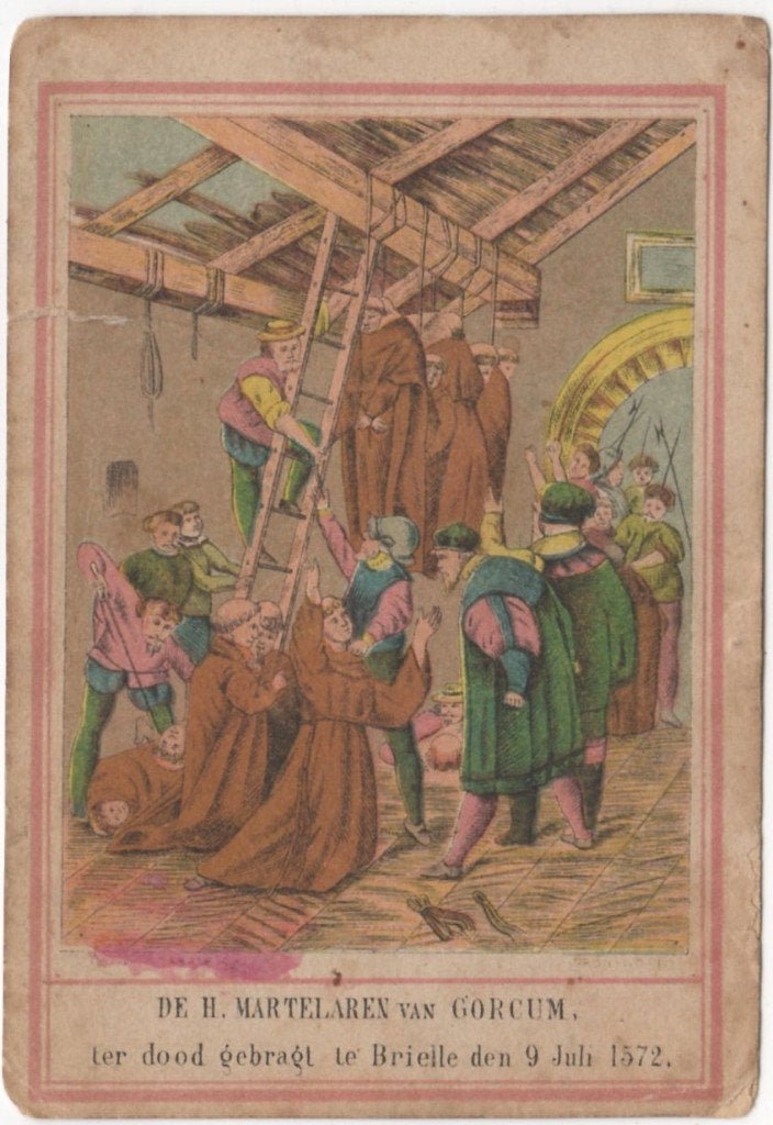 Prentje martelaren Gorcum (Gorinchem), gedrukt 1867, Verzenden