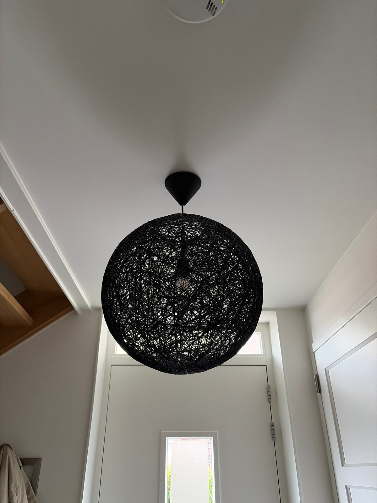 Moderne Zwarte Bol Hanglamp - Sfeervolle Verlichting, Ophalen, Gebruikt, Metaal, E27 (groot)