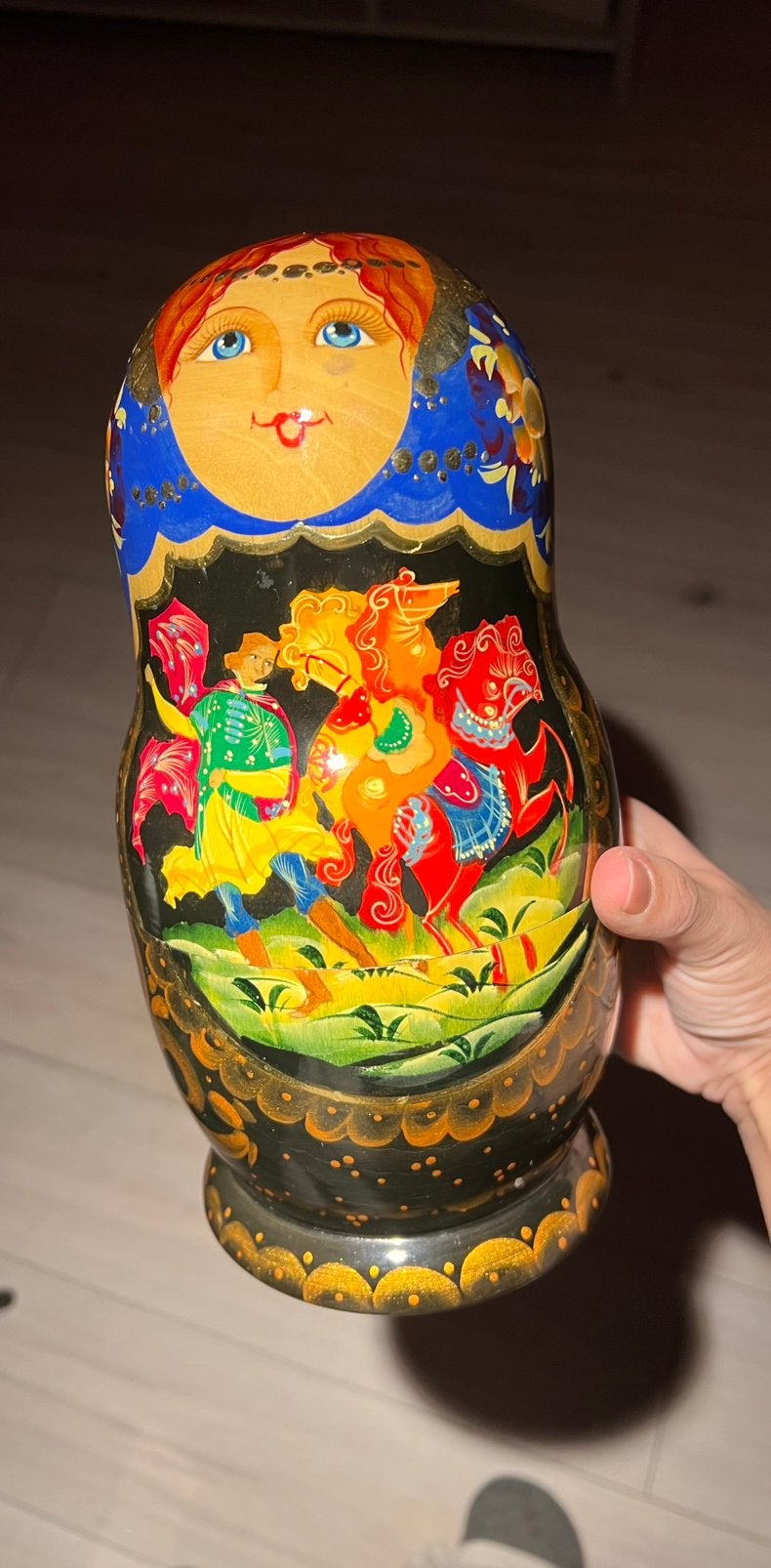 Vintage handgeschilderde matroesjka, Ophalen of Verzenden