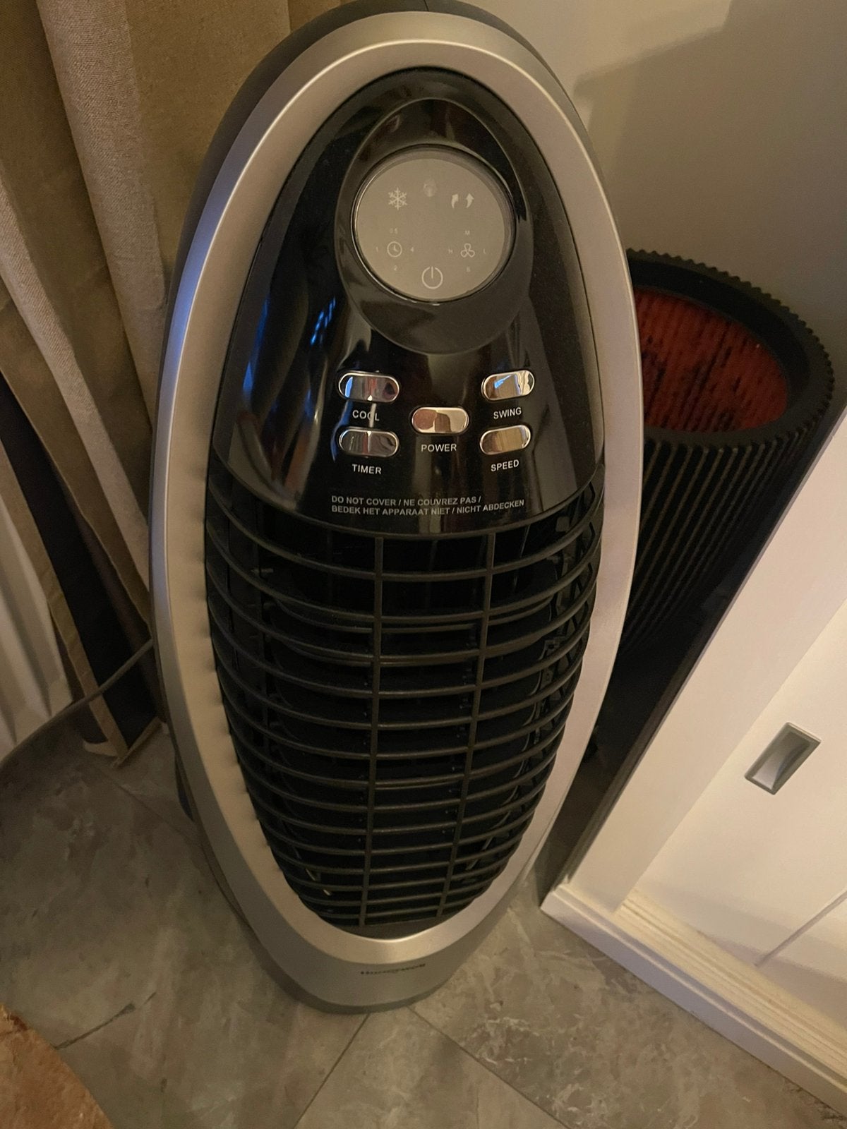 Honeywell luchtkoeler CS10XE 100W zwart/grijs, Ophalen of Verzenden, Zo goed als nieuw