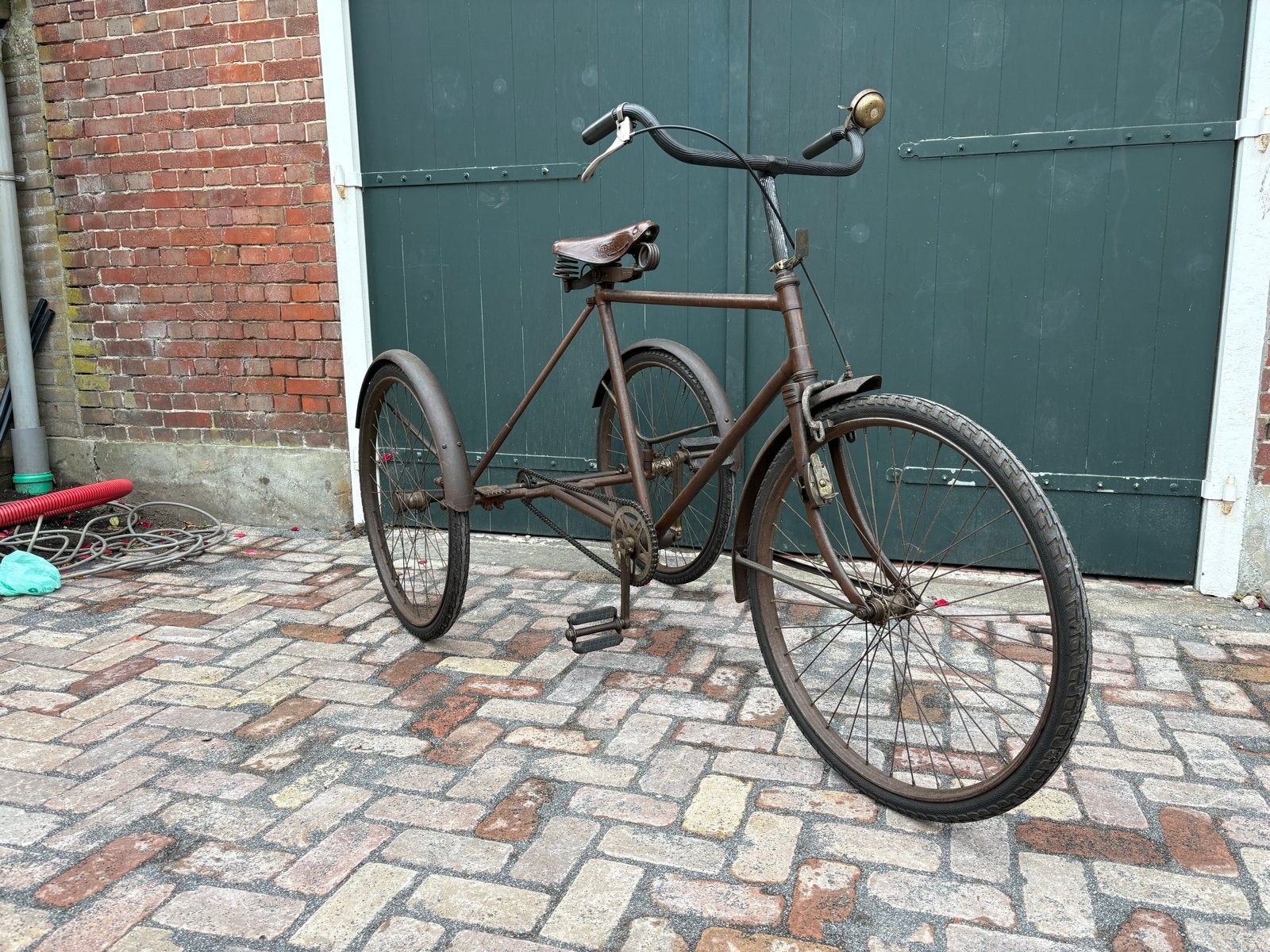 Unieke heren driewieler 26 x 1 1/2 - Vintage Transportfiets, Fietsen en Brommers, Fietsen | Oldtimers, Ophalen, Jaren '20 of ouder