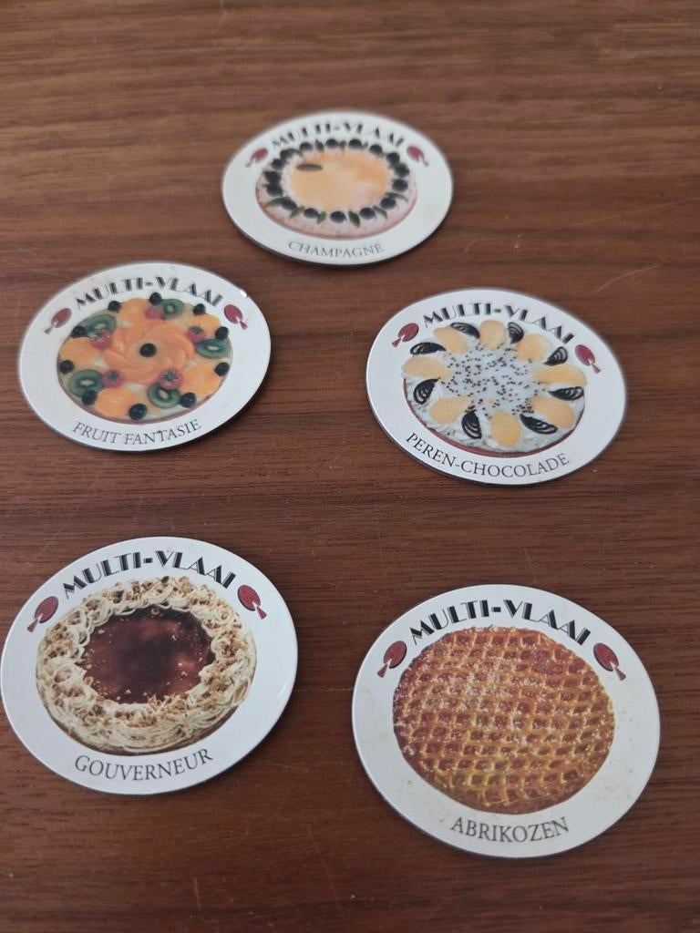 Multi-Vlaai koelkastmagneten, 5 stuks, Ophalen of Verzenden