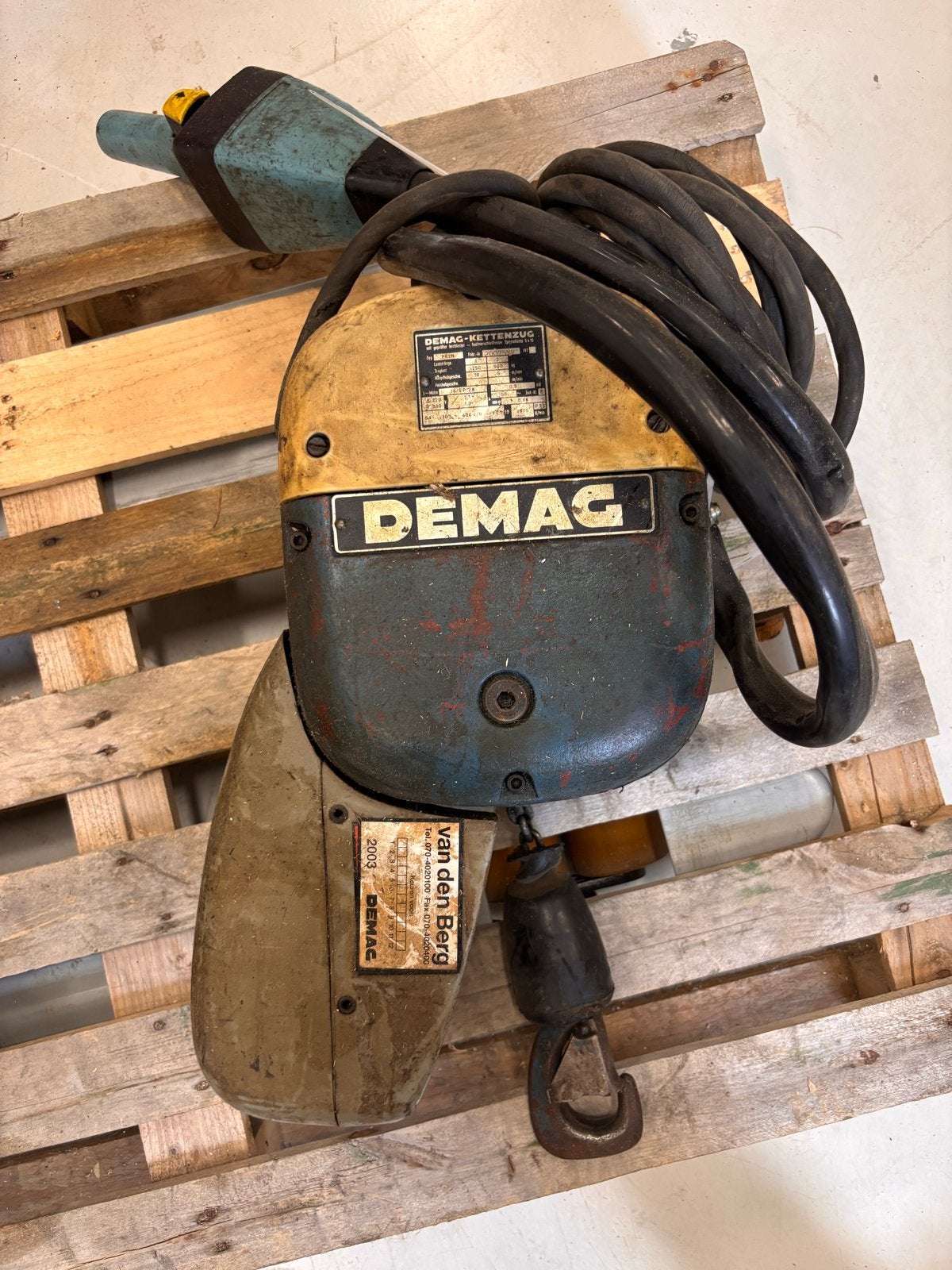 DEMAG PK2N Kettingtakel - 250/500 kg, Zakelijke goederen, Ophalen of Verzenden
