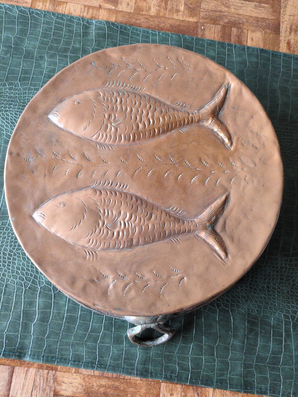 Antieke Koperen Visvorm - Decoratief, Ophalen of Verzenden