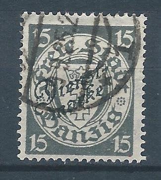 C853 – Duitsland - Danzig – Dienst MiNr 43 (gestempeld), Ophalen of Verzenden, Duitse Keizerrijk, Gestempeld
