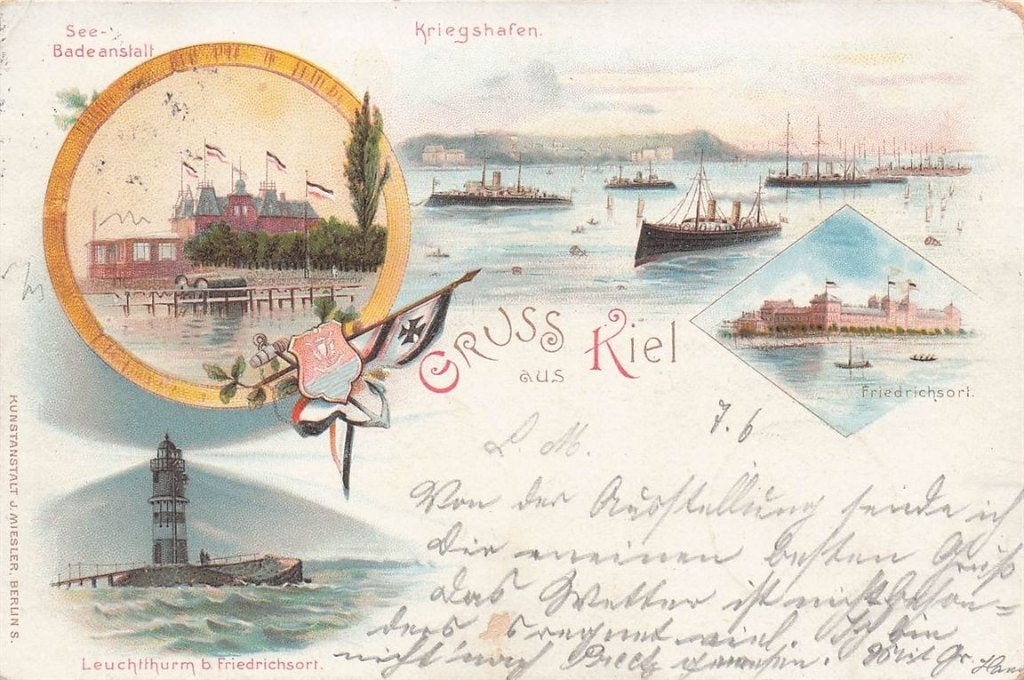 702-365-037 Kiel, Verzenden, Voor 1920, Duitsland