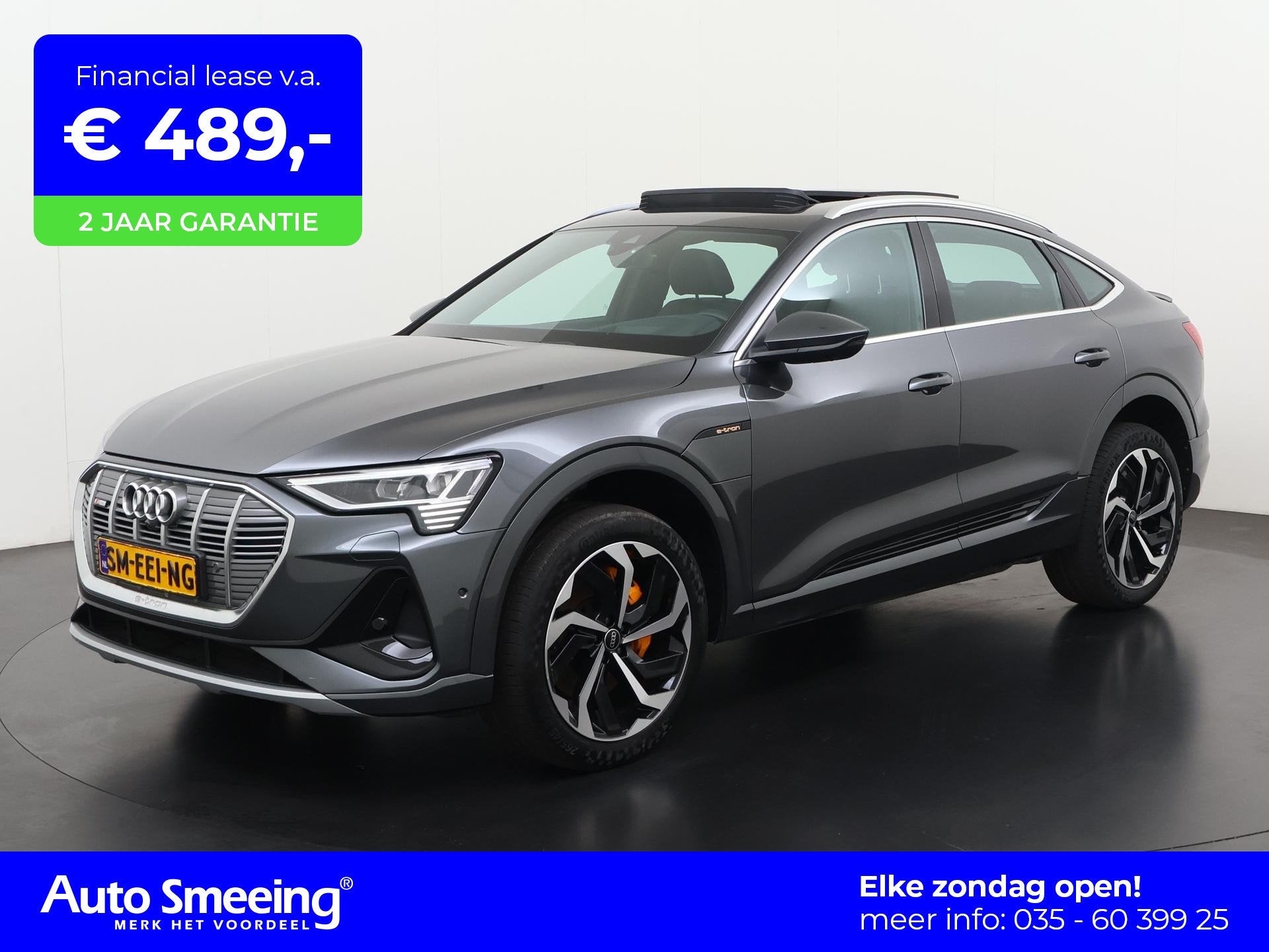 Audi e-tron Sportback 55 quattro S-Line 95 kWh | SOH 94% | H, Auto's, Automaat, 12 maanden, Zwart, 95 kWh