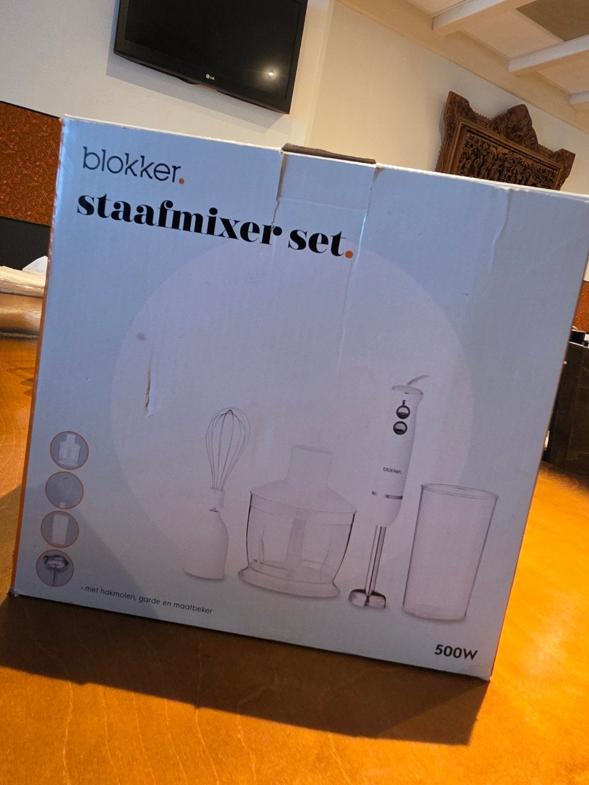 Blokker Staafmixer Set - Nieuw in Doos, Minder dan 1 liter, Ophalen of Verzenden, Nieuw, 1 snelheid