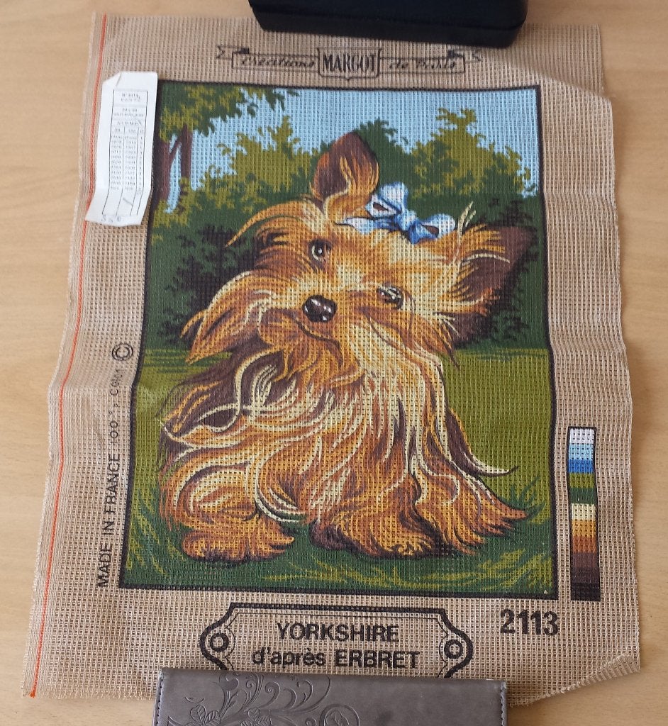 Yorkshire Terriër Stramien - Creatrions Margot de Paris, Hobby en Vrije tijd, Patroon, Nieuw, Ophalen of Verzenden, Handborduren