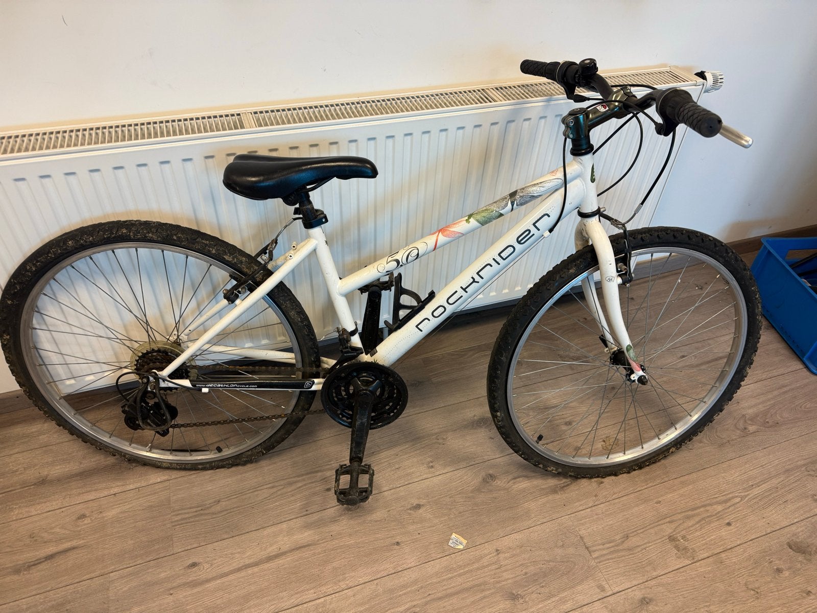 Rockrider Mountainbike - Wit, Gebruikt, Fietsen en Brommers, Overige merken, Gebruikt, Velgrem, 49 tot 53 cm