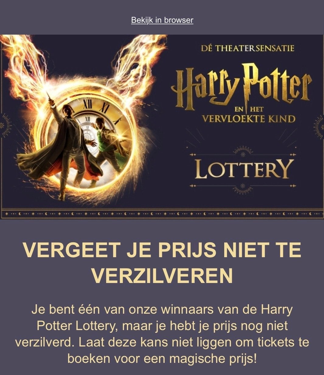 Harry potter - musical, Tickets en Kaartjes, Drie personen of meer