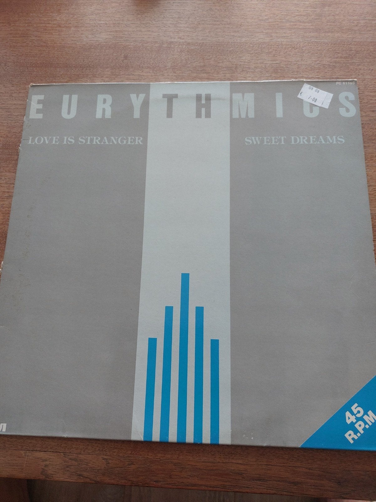 Eurythmics - Love Is Stranger / Sweet Dreams 7 inch vinyl, Gebruikt, 7 inch, Ophalen of Verzenden, Pop