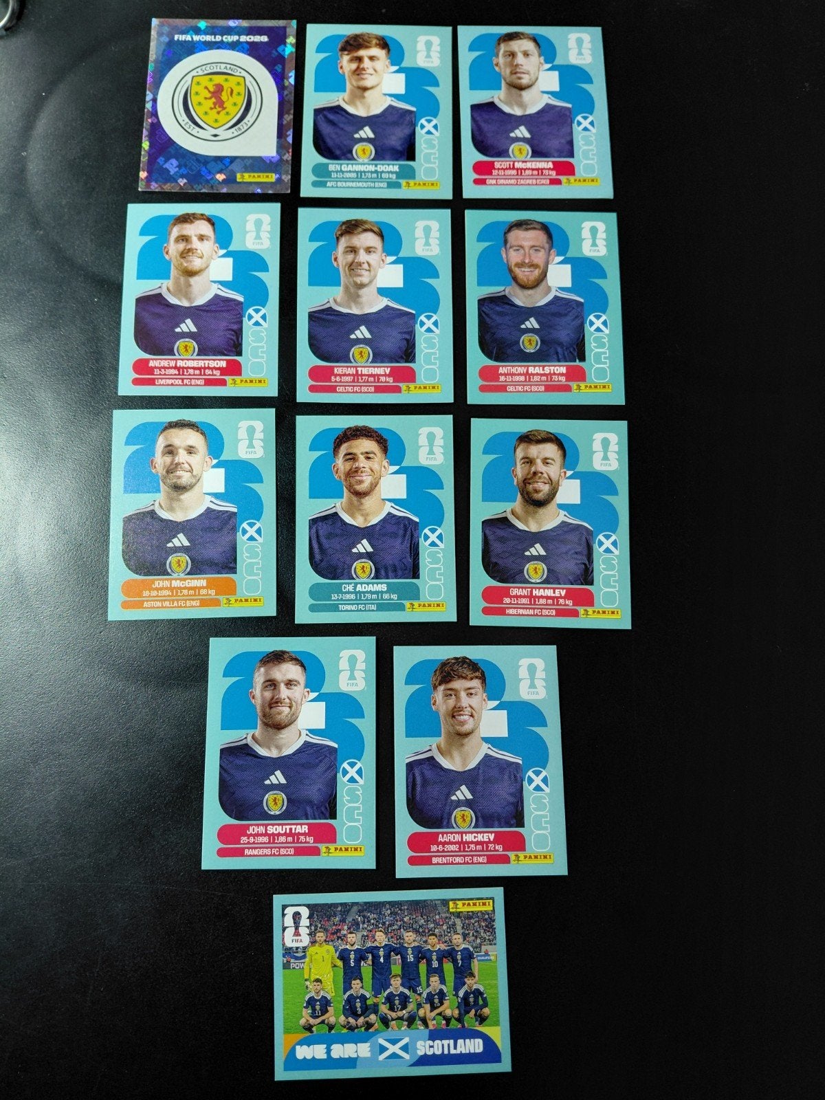 Schotland (panini wk 2026 stickers), Ophalen of Verzenden, Nieuw, Buitenlandse clubs, Poster, Plaatje of Sticker