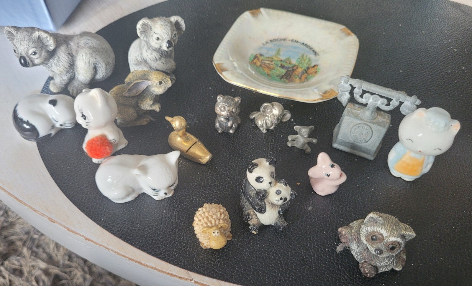 vintage beeldjes brons tin keramiek, Ophalen of Verzenden
