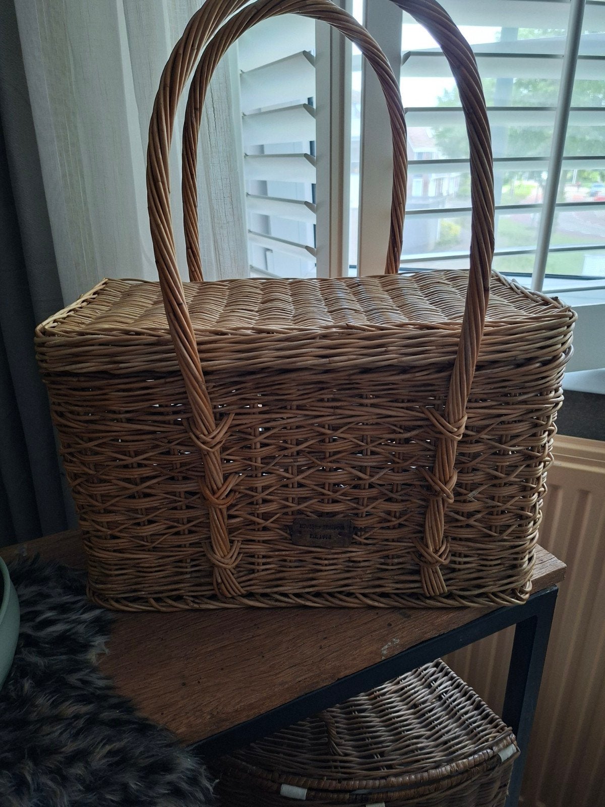 Riviera Maison Rattan Mand - Stijlvolle Opbergmand, Ophalen, Zo goed als nieuw, Overige materialen