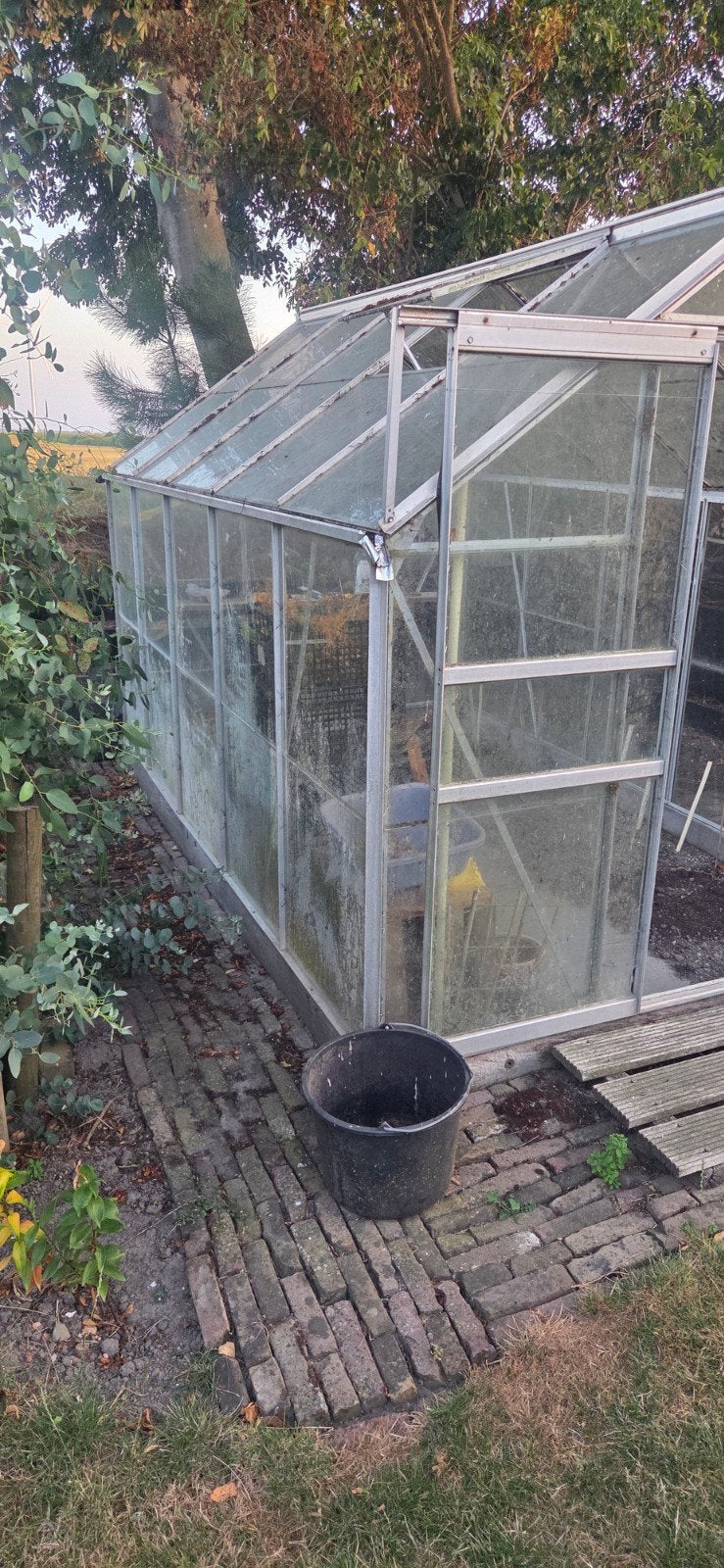 kweekkas, Ophalen of Verzenden, Glas, Zo goed als nieuw, Aluminium