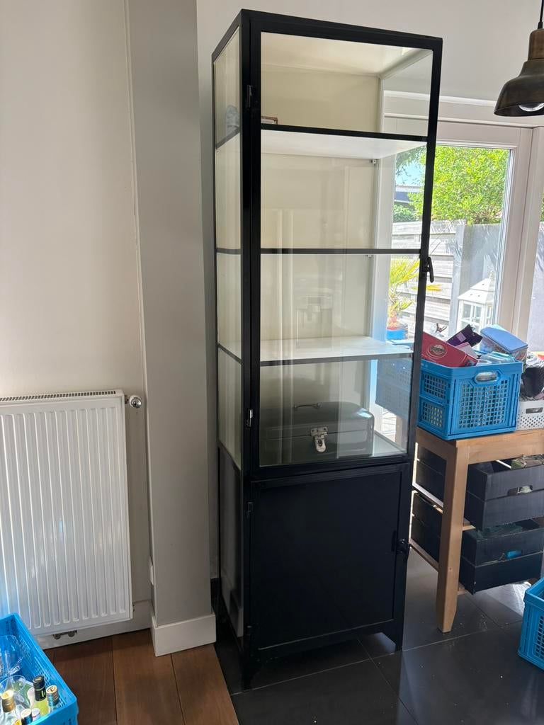 Mooie apothekerskast van staal., Ophalen of Verzenden, Zo goed als nieuw, 25 tot 50 cm, Minder dan 100 cm