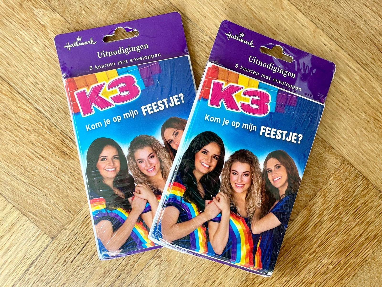 10x K3 Uitnodigingen met Julia (nieuw in plastic), Ophalen of Verzenden, Nieuw, Feestartikel, Verjaardag