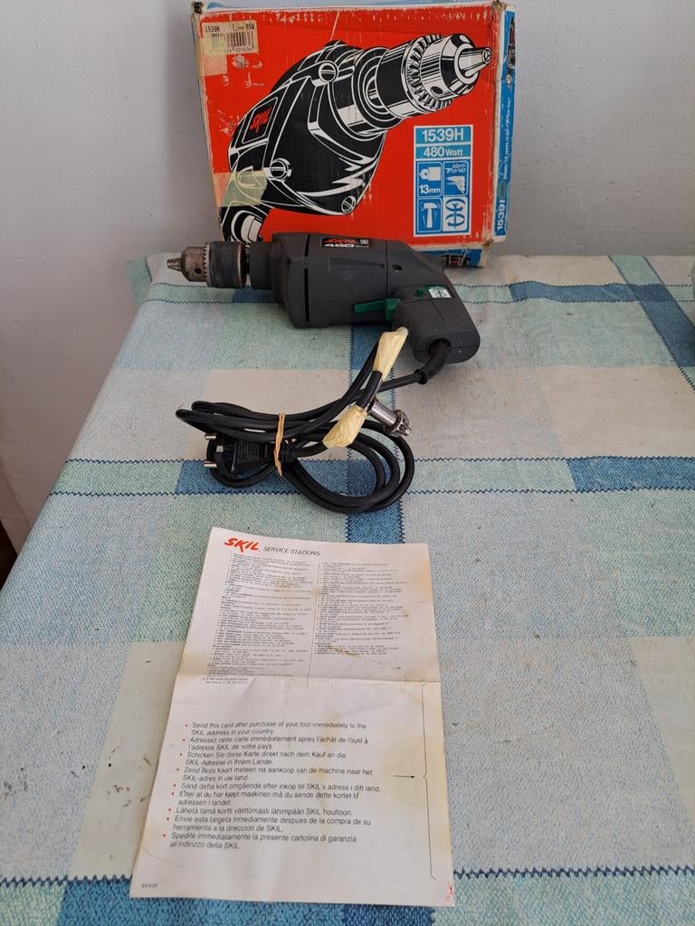 SKIL 1539 H Boormachine met doos!, Ophalen of Verzenden, Zo goed als nieuw