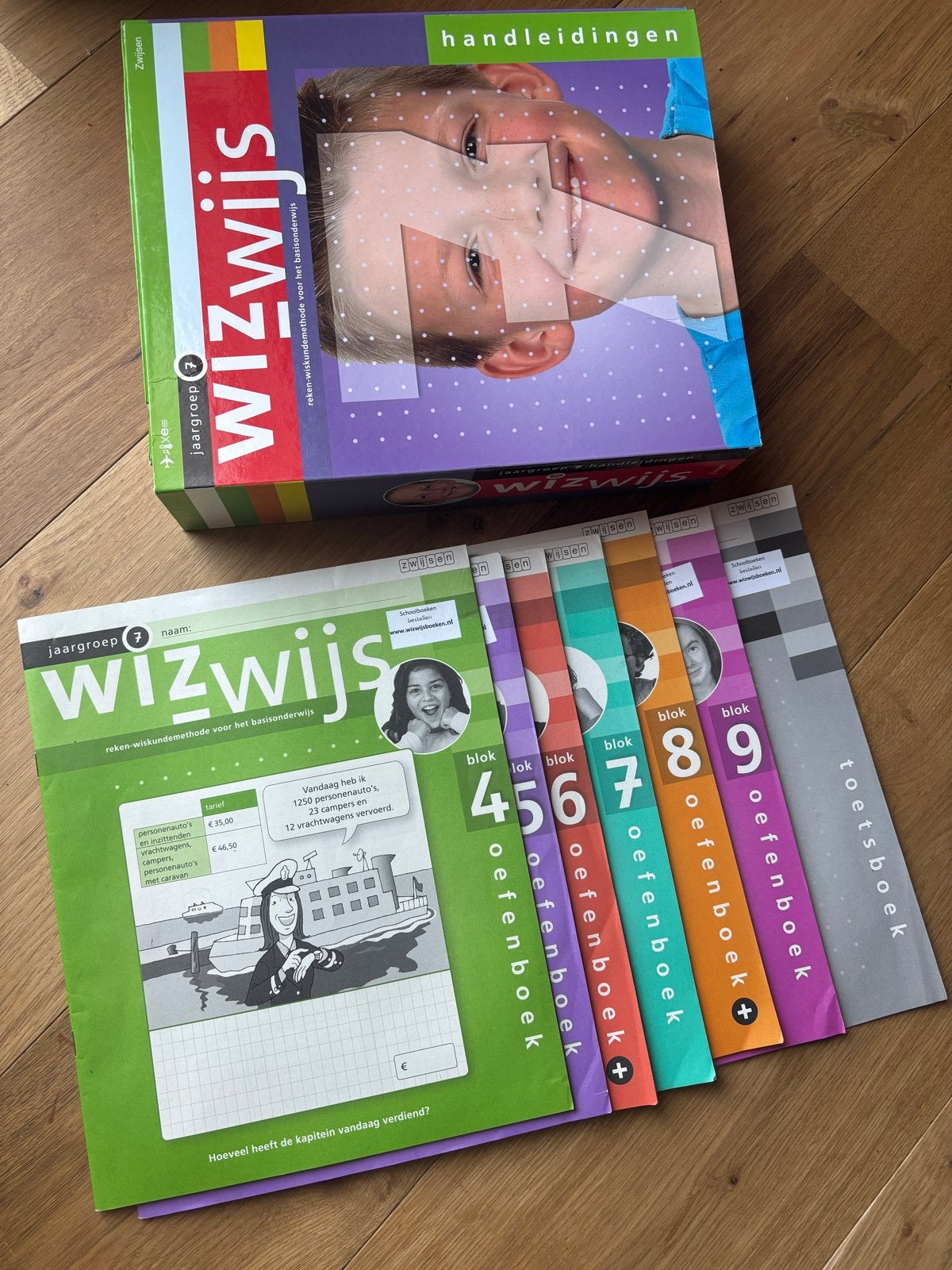 Wizwijs Jaargroep 7 - Reken-wiskundemethode Basisonderwijs, Boeken, Ophalen of Verzenden, Zo goed als nieuw, Overige niveaus, Wiskunde A