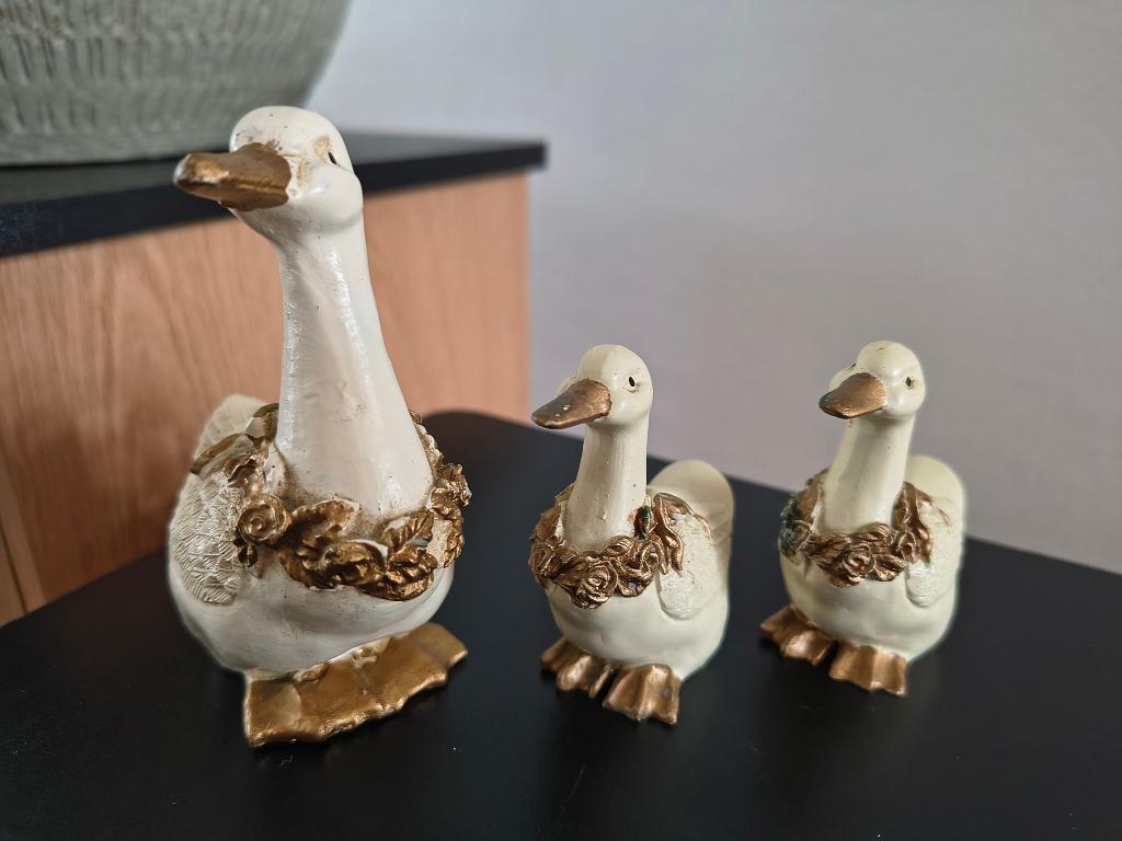 Nostalgie, 3 beeldjes uit de oude doos eendjes, Verzamelen, Ophalen, Gebruikt