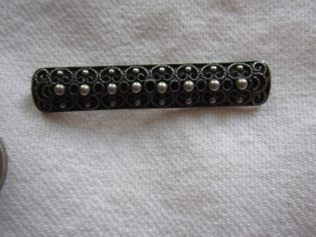 56.  Schitterende oude broche, zilver 835, Sieraden, Tassen en Uiterlijk, Antieke sieraden, Ophalen, Zilver, Broche
