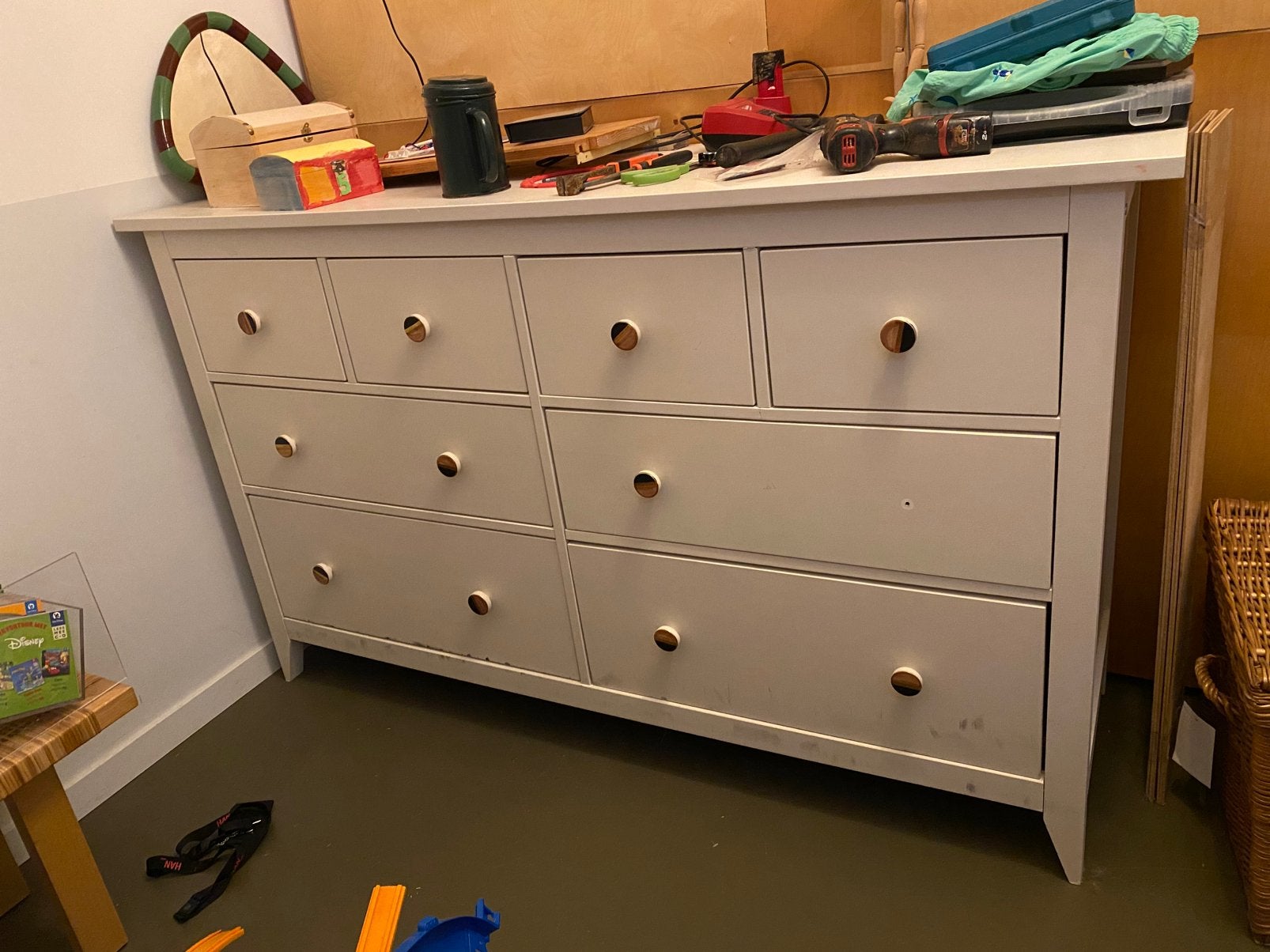 Commode ladekast Hemnes Ikea, Ophalen, Gebruikt, 5 laden of meer, 100 tot 150 cm