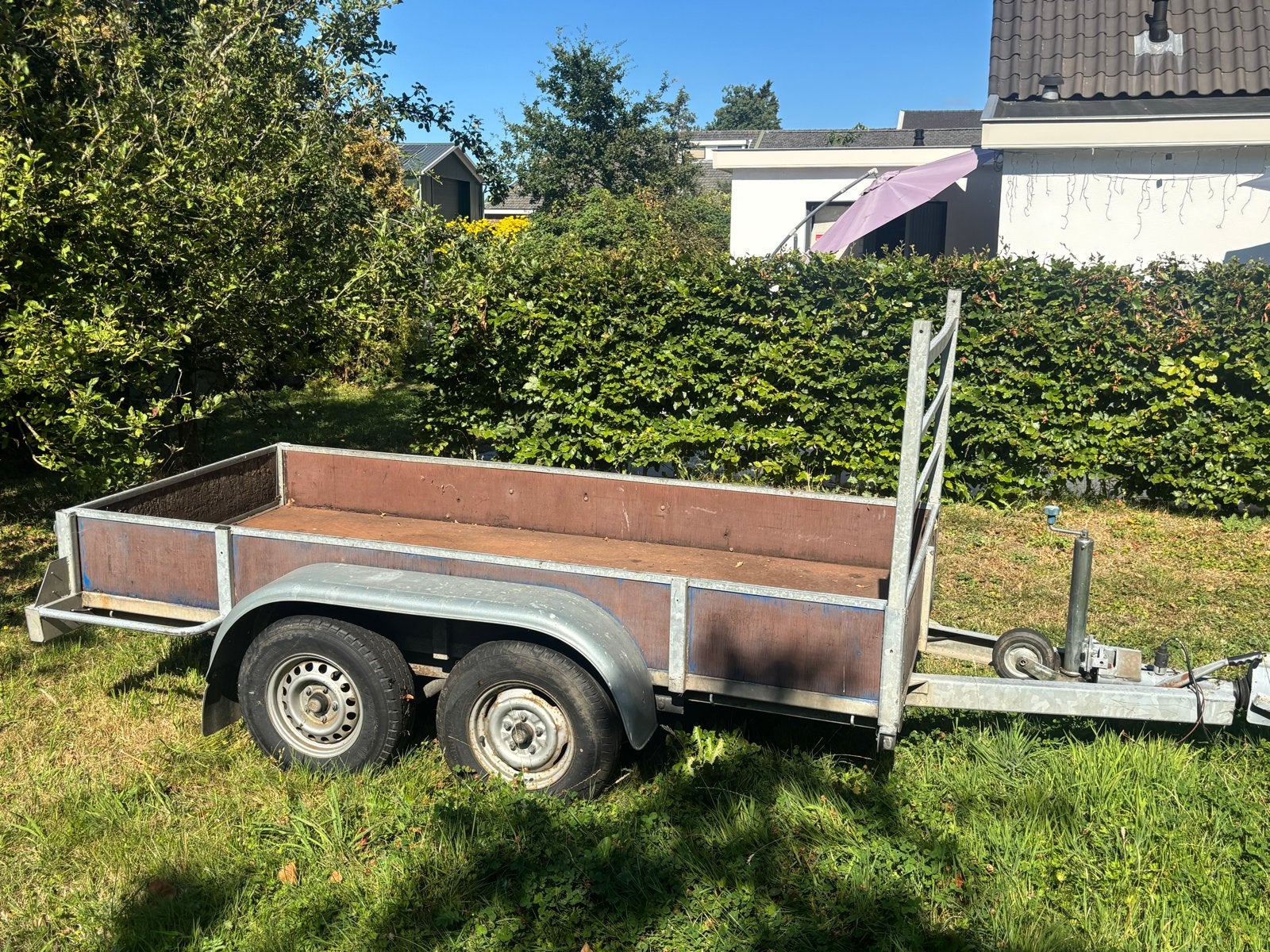 geremde aanhangwagen met dubbele as, Ophalen, Gebruikt