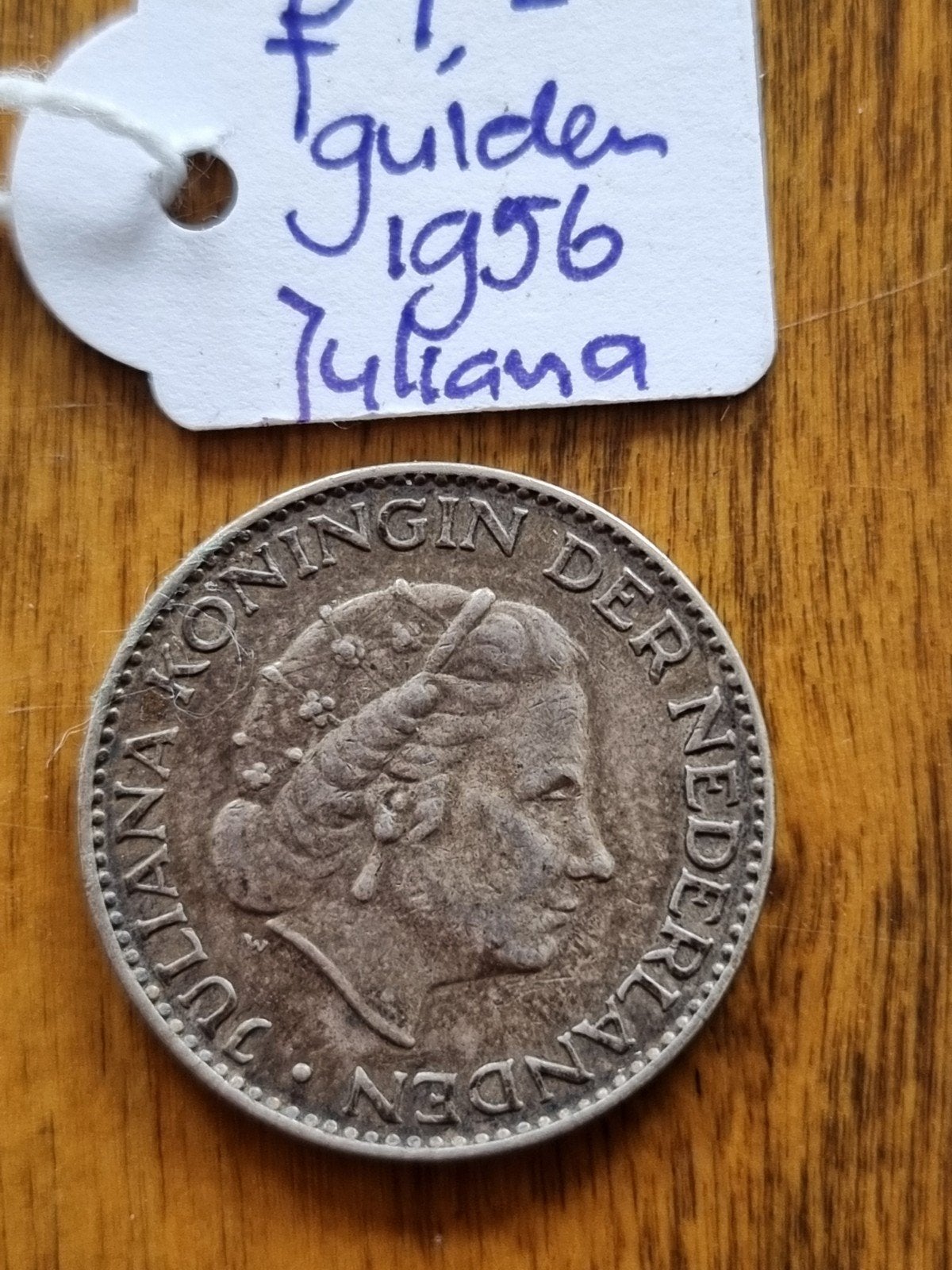 1 Gulden 1956 Koningin Juliana - Zilveren Munt, Postzegels en Munten, Munten | Nederland, 1 gulden, Koningin Juliana, Zilver, Ophalen of Verzenden