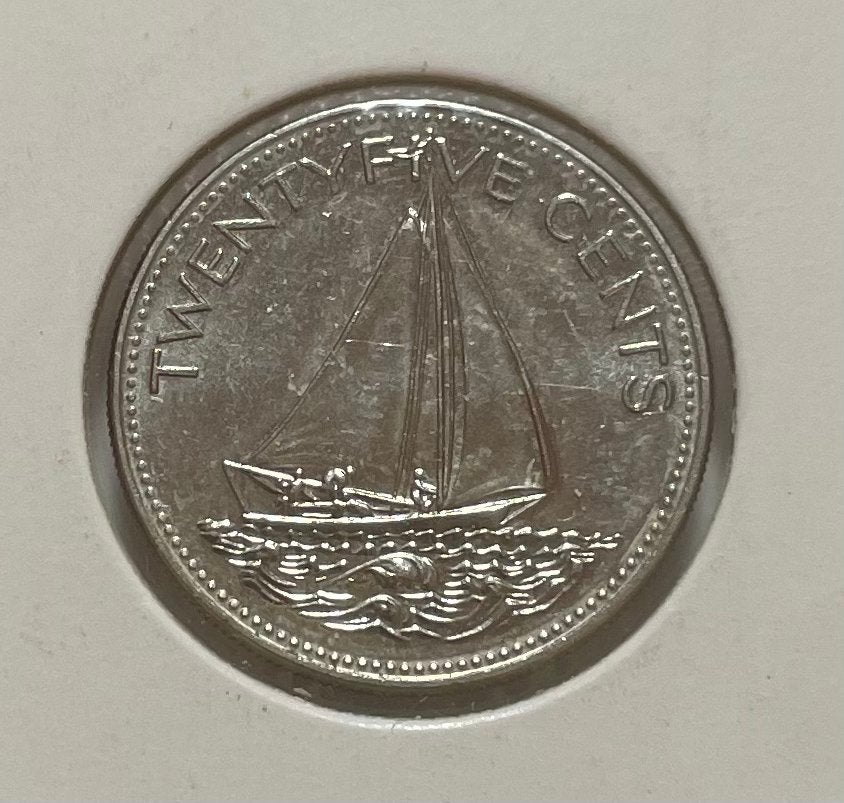 25 cent Bahama’s 1985, Ophalen of Verzenden, Noord-Amerika