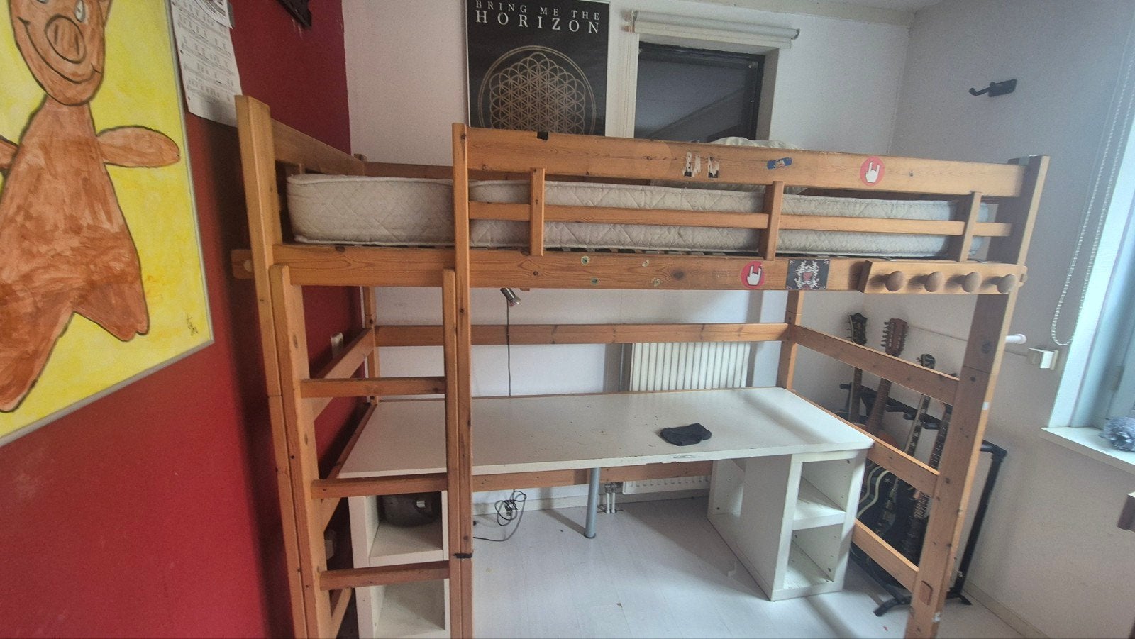 lifeTime bed, met hoogslaper onderbouw., Ophalen, Gebruikt, 90 cm, Eenpersoons