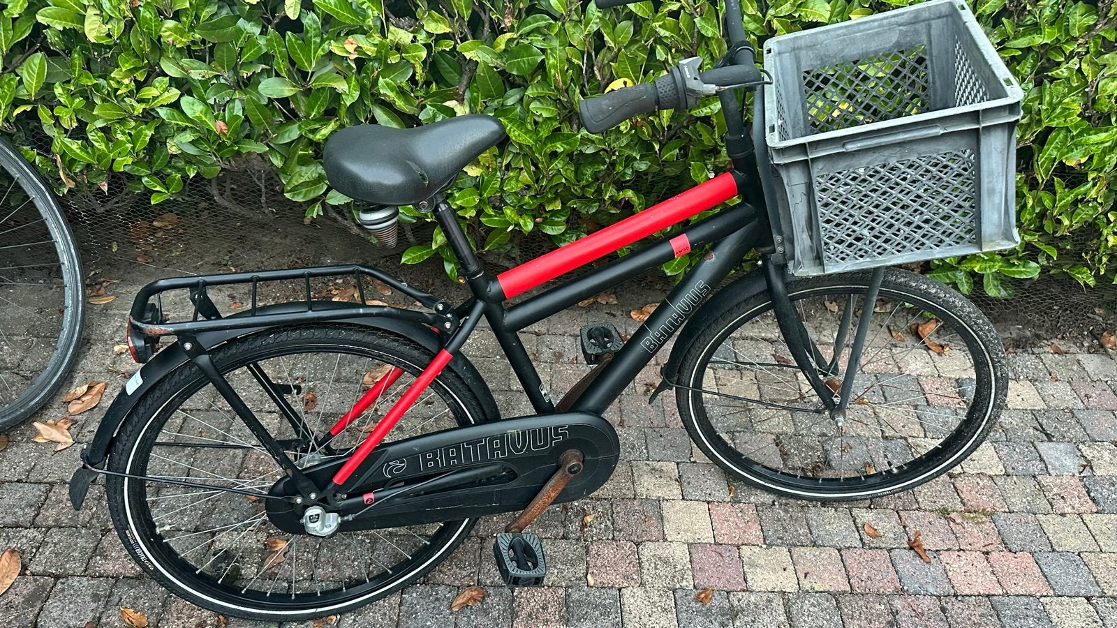 Batavus Amigo Jongensfiets - Zwart/Rood, Ophalen, Terugtraprem, Gebruikt, Batavus