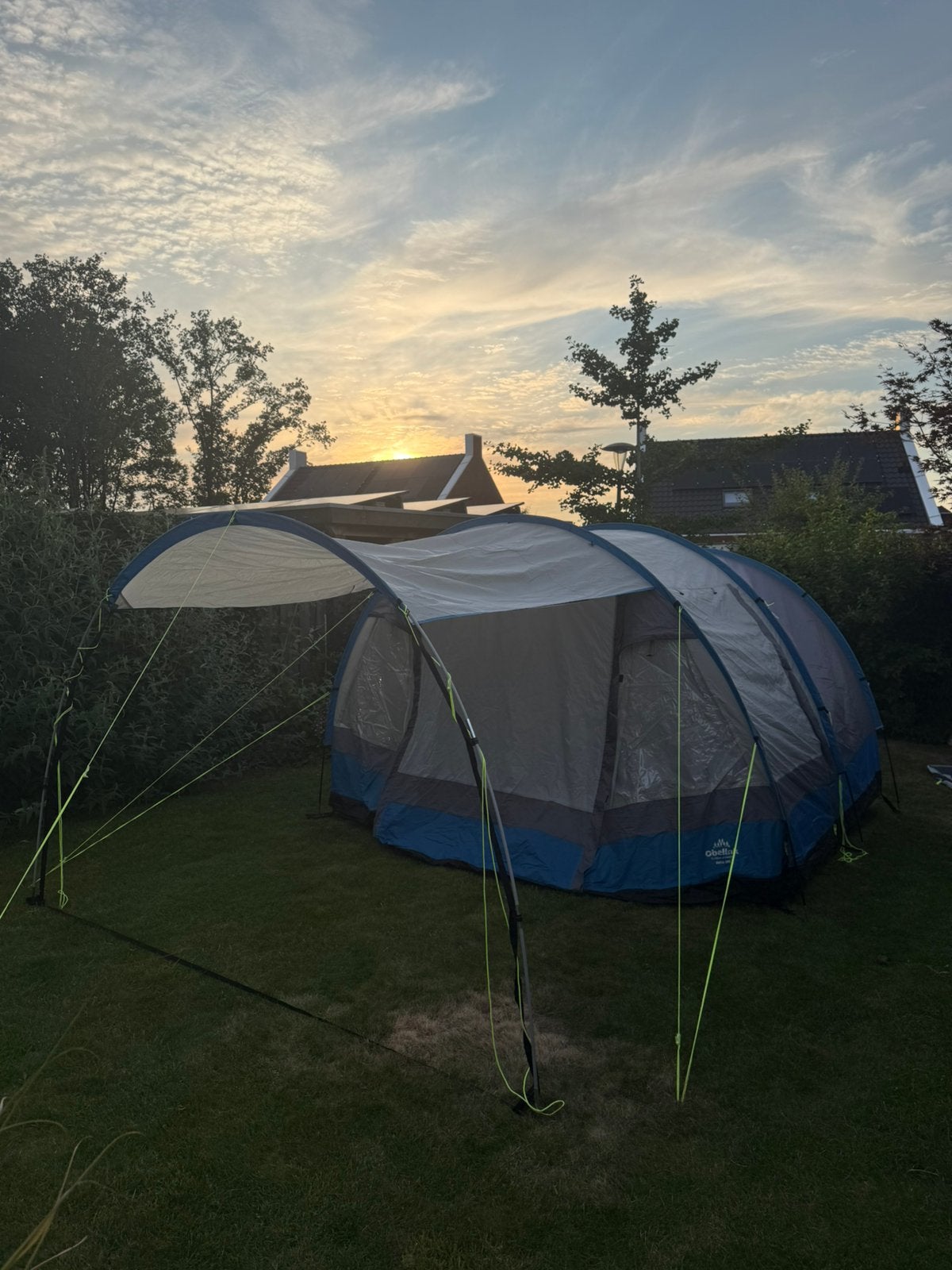 Obelink Patio 280 tunneltent, Ophalen, Zo goed als nieuw, Tot en met 4