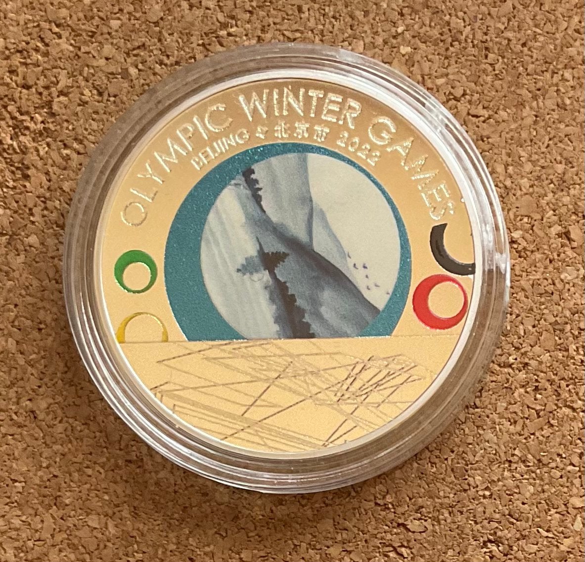 Penning - OLYMPIC WINTER GAMES Beijing 2022 Blauw., Ophalen of Verzenden, Overige materialen, Buitenland