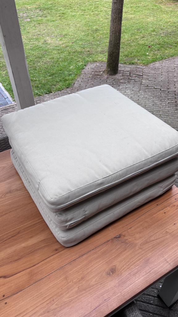 Ikea kussens FRÖSÖN/DUVHOLMEN 3 stuks beige, Ophalen, Gebruikt, Overige materialen, 3 zitplaatsen