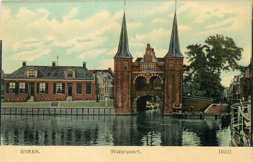 701-323-029 Sneek Waterpoort, Verzamelen, Verzenden, Voor 1920, Friesland