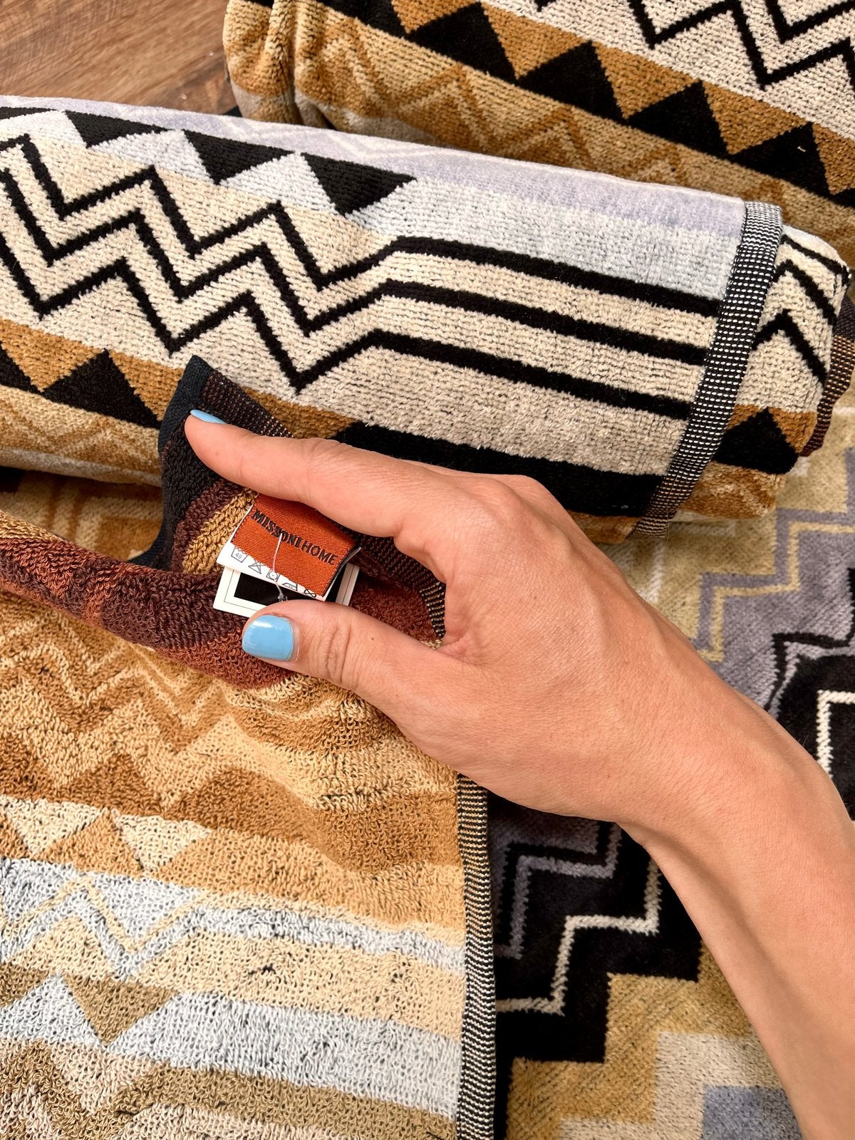 Missoni Home Giacomo Handdoeken 113x70 cm - Nieuw, Meerkleurig, Overige merken, Handdoek, Nieuw
