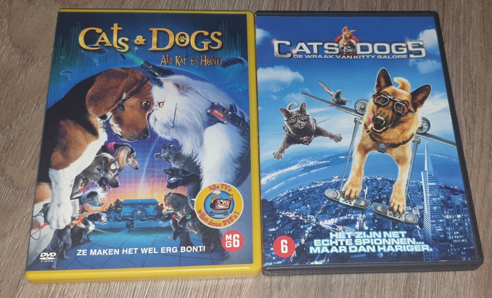 Cats & Dogs 1+2, Vanaf 6 jaar, Ophalen of Verzenden, Zo goed als nieuw