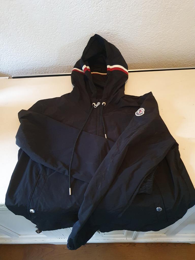 Moncler Windjack Zwart Maat S, Zwart, Moncler, Ophalen of Verzenden, Zo goed als nieuw
