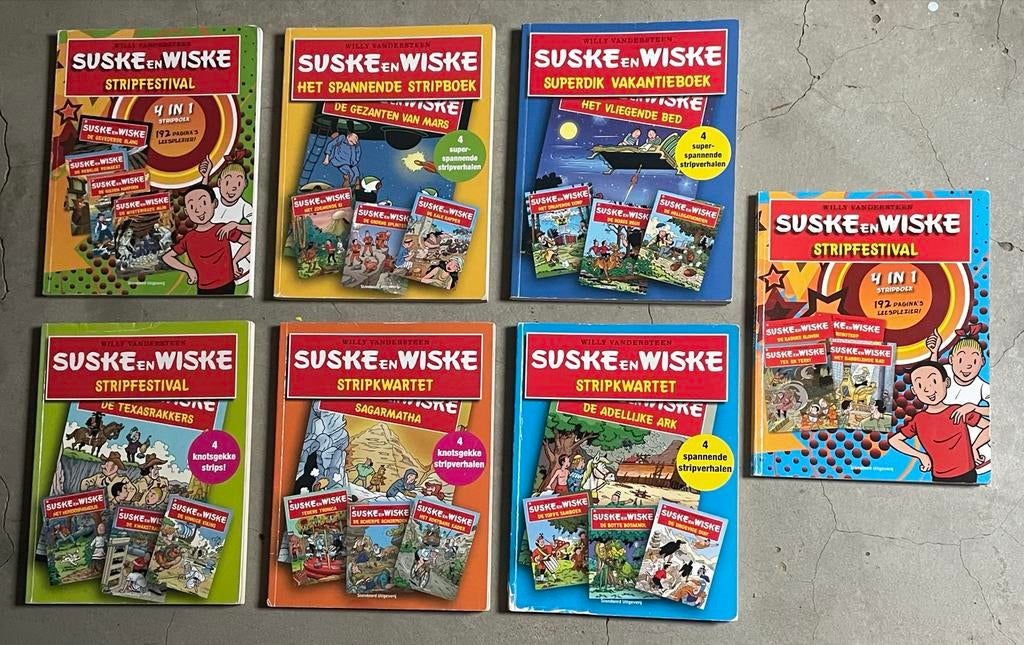 Suske en Wiske z.g.a.n. stripkwartet,stripfestival enz, Meerdere stripboeken, Ophalen of Verzenden, Zo goed als nieuw