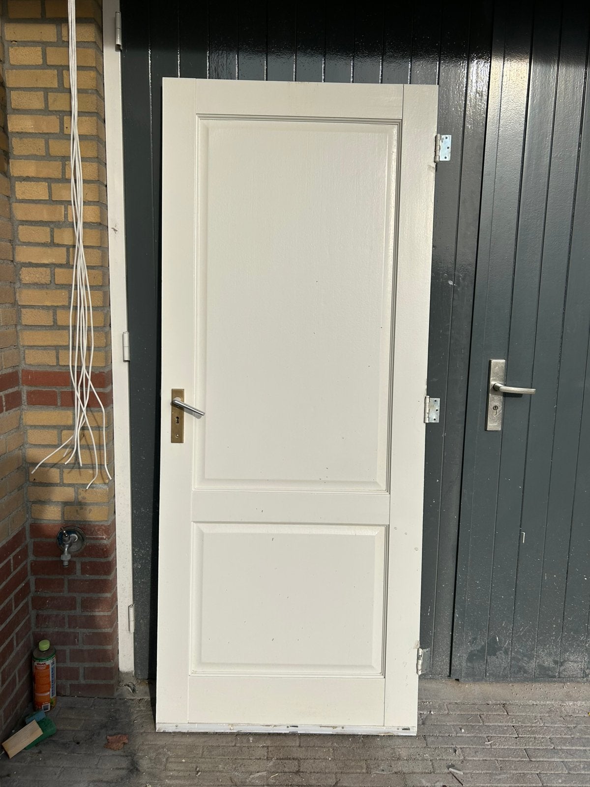 Massief houten binnendeur, Ophalen, Gebruikt, Binnendeur, 200 tot 215 cm