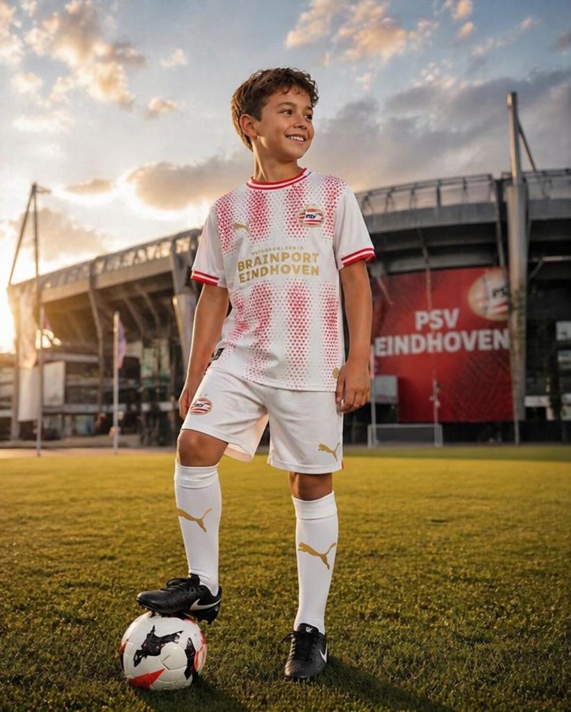 PSV Efteling tenue compleet met sokken, maten S, M - Nieuw, Maat S, Ophalen of Verzenden, Nieuw, Set
