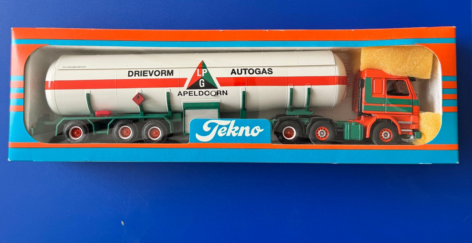 Tekno Scania Drievorm Autogas 1:50 – nieuw in doos, Ophalen, Zo goed als nieuw, Bus of Vrachtwagen, Tekno