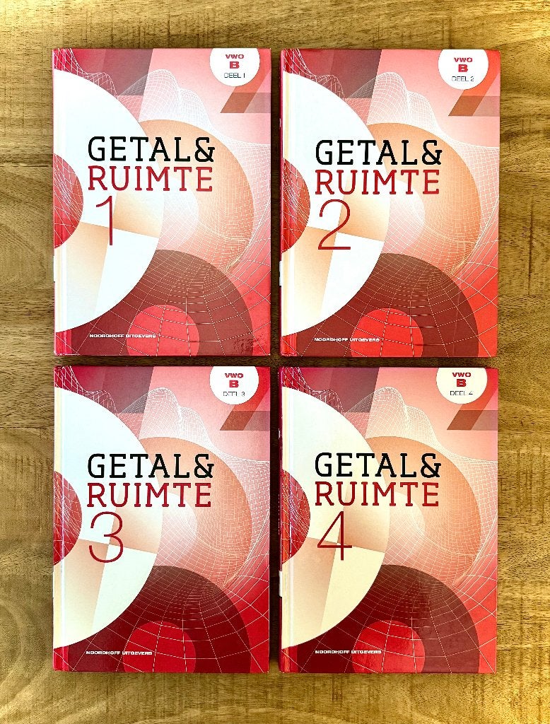 Getal & Ruimte VWO B Deel 1, 2, 3, 4 + Uitwerkingen. Ed 11, VWO, Ophalen of Verzenden, Zo goed als nieuw, Wiskunde B