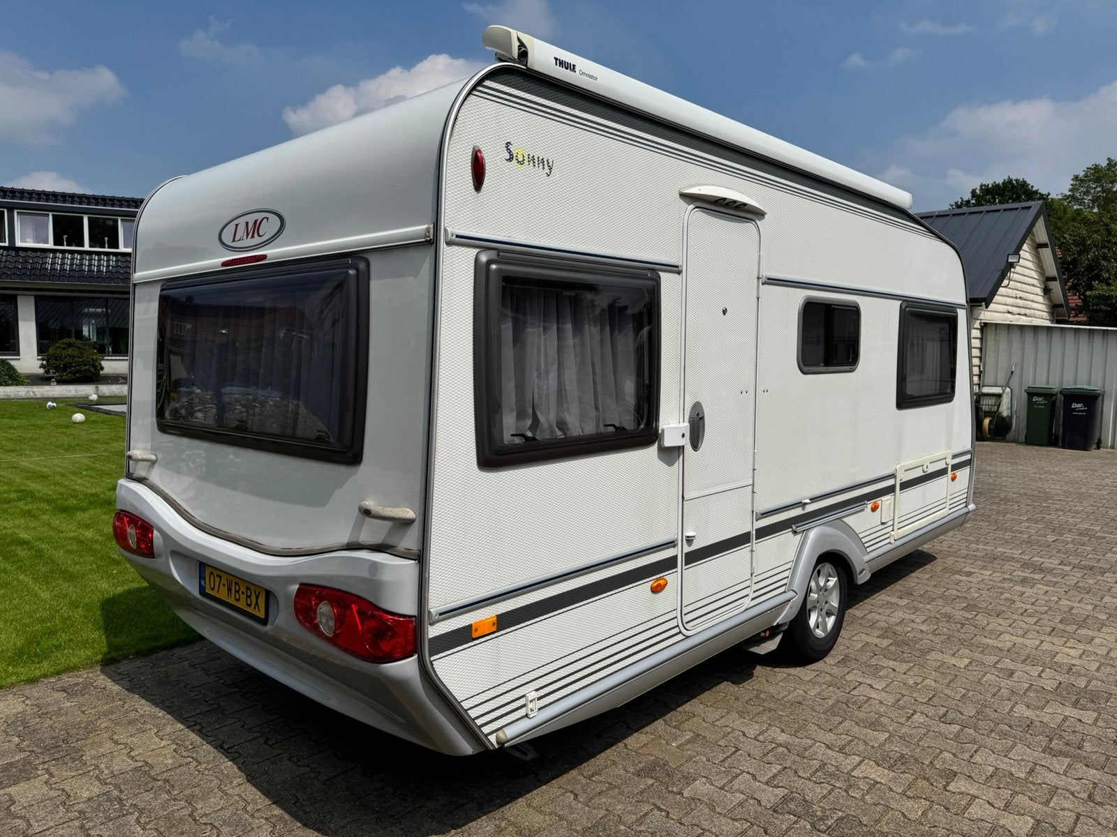 Prachtige LMC SUNNY 475 TE *enkele bedden*mover*cass.luifel*, Dwarsbed, Bedrijf, _, 4 tot 5 meter