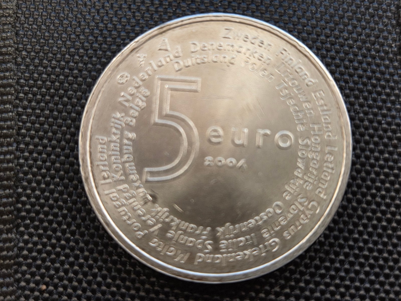 Zilveren 5 euro munt Beatrix 2004 - 0.925 zilver, Ophalen of Verzenden