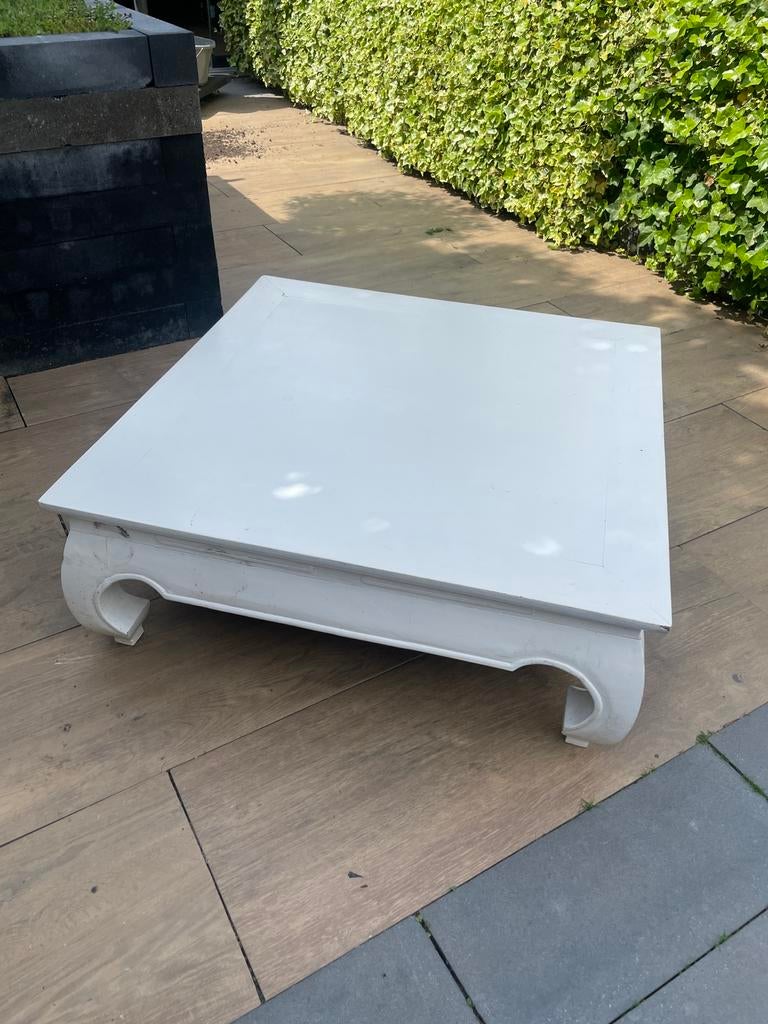 Opium salontafel 1.00x1.00, Huis en Inrichting, Tafels | Salontafels, Ophalen, Gebruikt, 100 tot 150 cm, 50 tot 100 cm