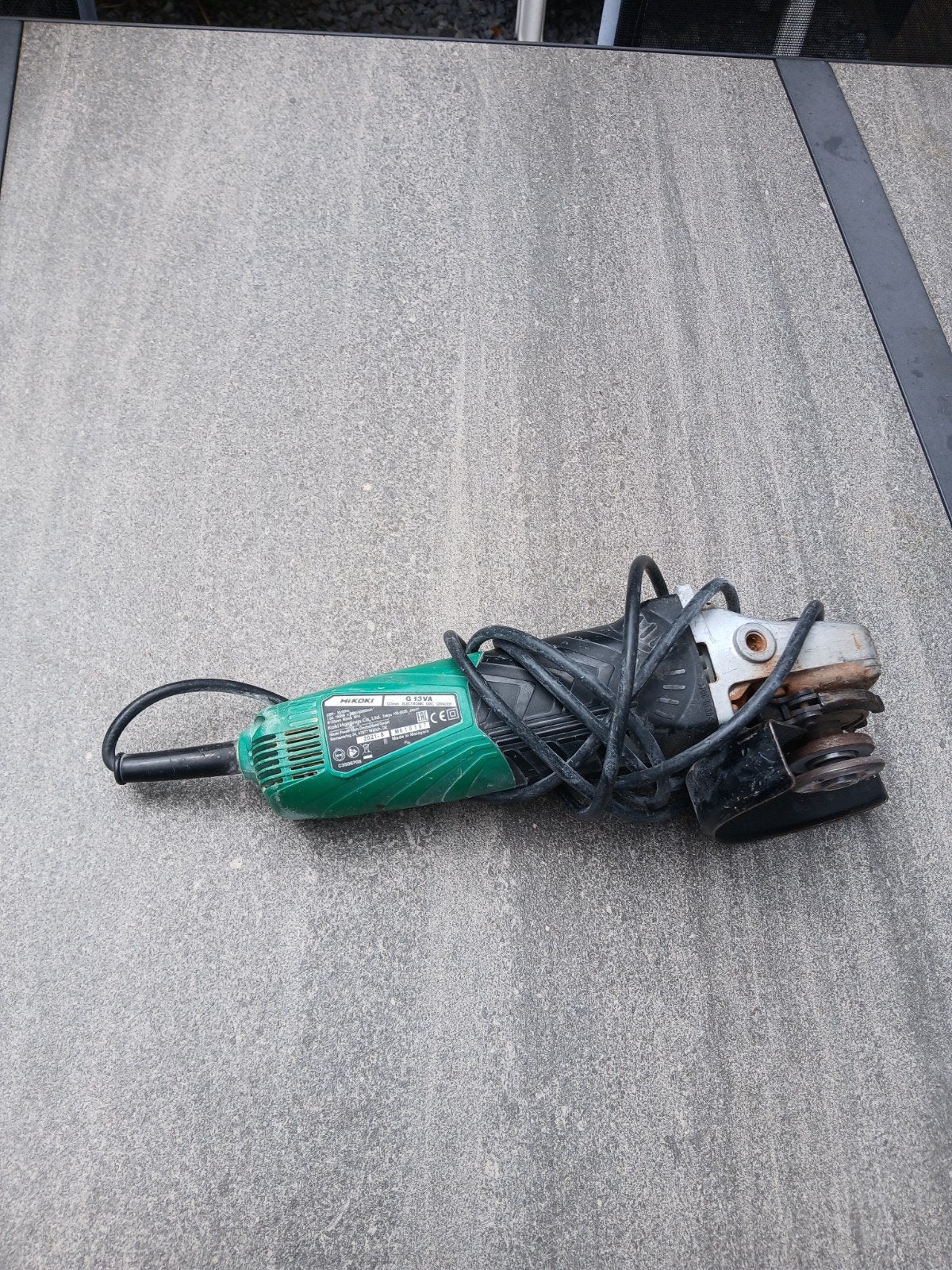 Haakse slijptol Hikoki 125 mm G13VA, Ophalen of Verzenden, 1000 watt of meer, Haakse handslijpmachine