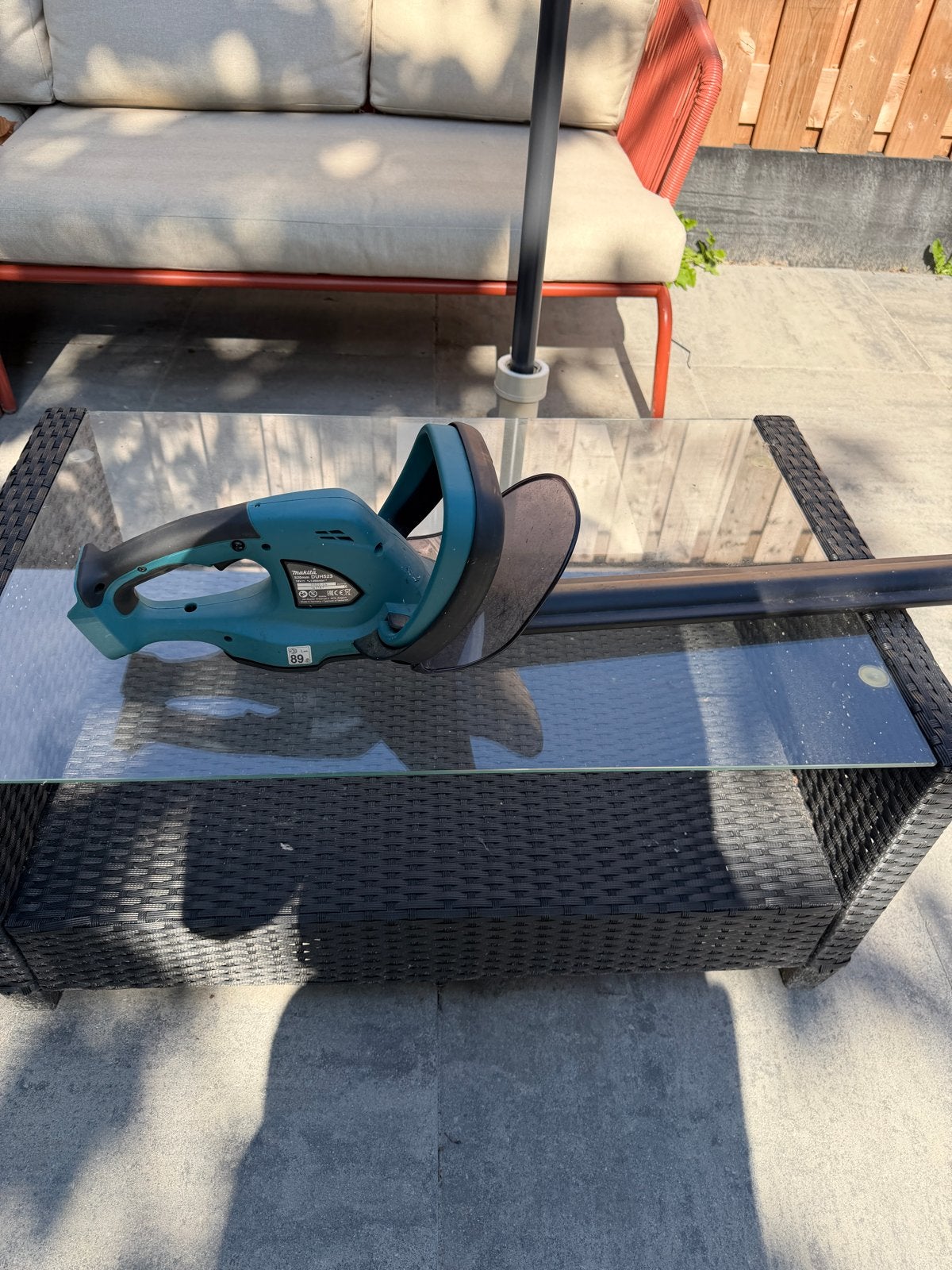 Makita DUH523 Accu Heggenschaar - Gebruikt, Tuin en Terras, Heggenscharen, Ophalen, Gebruikt, Accu