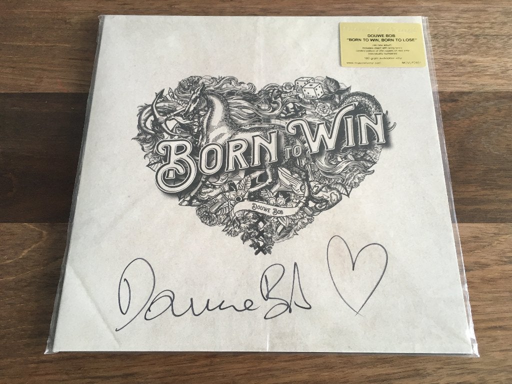 Vinyl LP Douwe Bob Born To Win To Lose RED GESIGNEERD ZGAN, Cd's en Dvd's, Vinyl | Pop, Zo goed als nieuw, Pop, LP, Colored vinyl